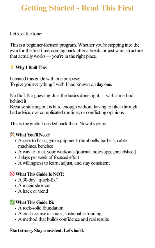 The Method: Everything You Need to Start Strong